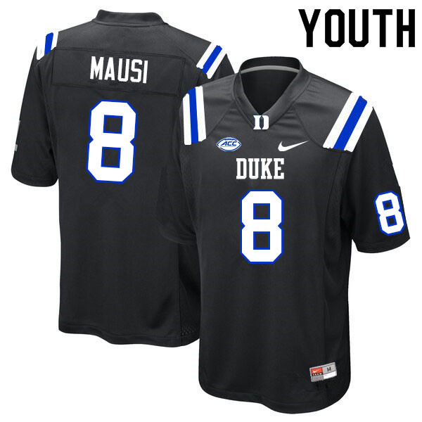 Youth #8 Dorian Mausi Duke Blue Devils College Football Jerseys Sale-Black